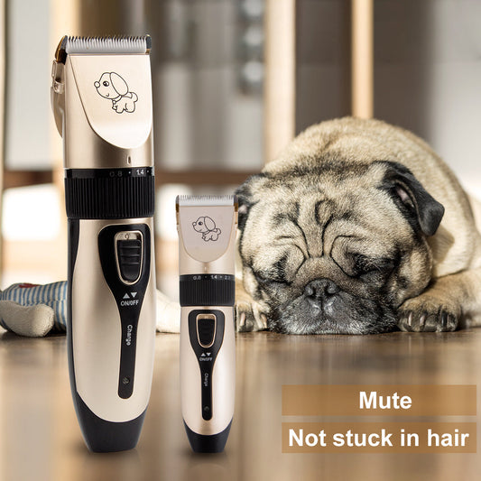 Rechargeable Pet Hair Trimmer - USB Charging Electric Dog Grooming Clippers & Scissors