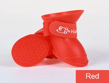 Pet Dog Cats Rain Shoes Pet Boots Rubber Portable Anti Slip Waterproof Pet Dog Cat Rain Shoes Pet Supplies Size S/M/L/XL/XXL