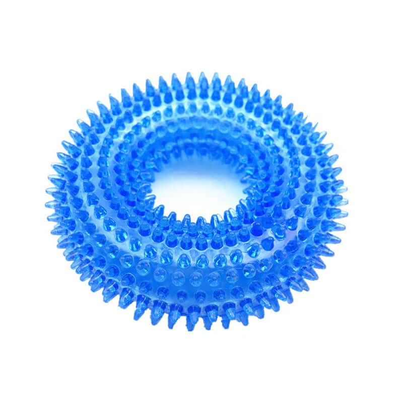Blue spiky ball on a white background