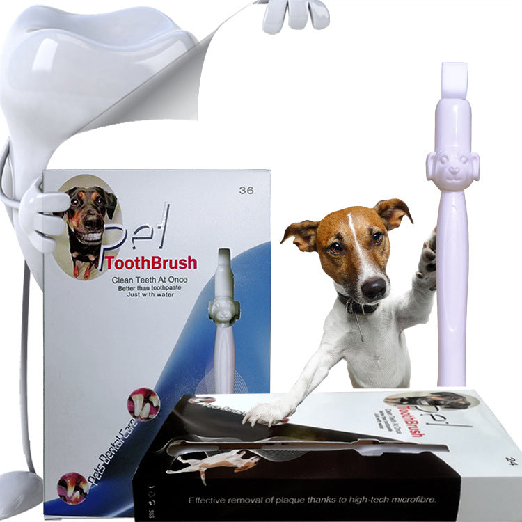 Pet Oral Care Supplies - Pet Cleaning Teeth Cleaning Wipe Portable Tooth Cleaning Tool