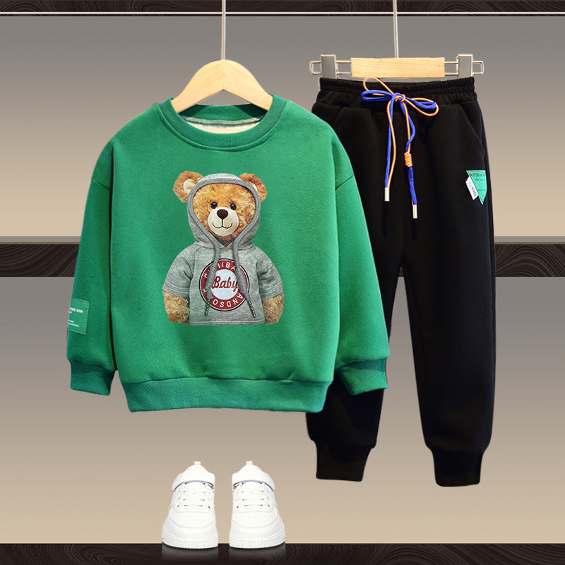 Men's And Women's Spring Clothing Suit Children's Sweater Two Pieces