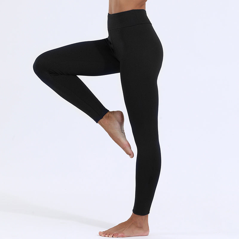 Warm Thick High Stretch Lamb Cashmere Leggins Fitness Woman Pants