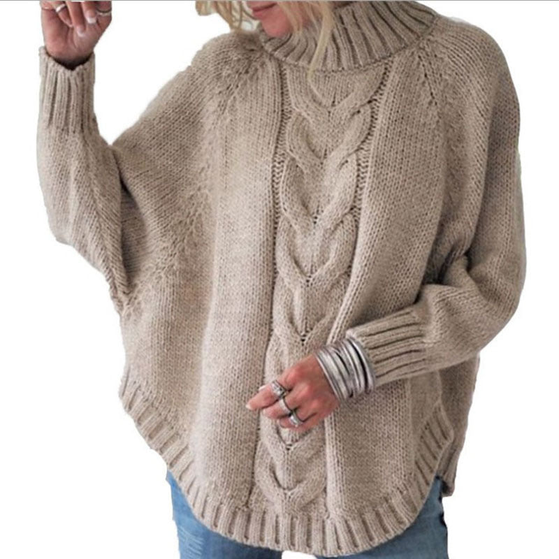 Loose bat sleeve sweater women's clothing