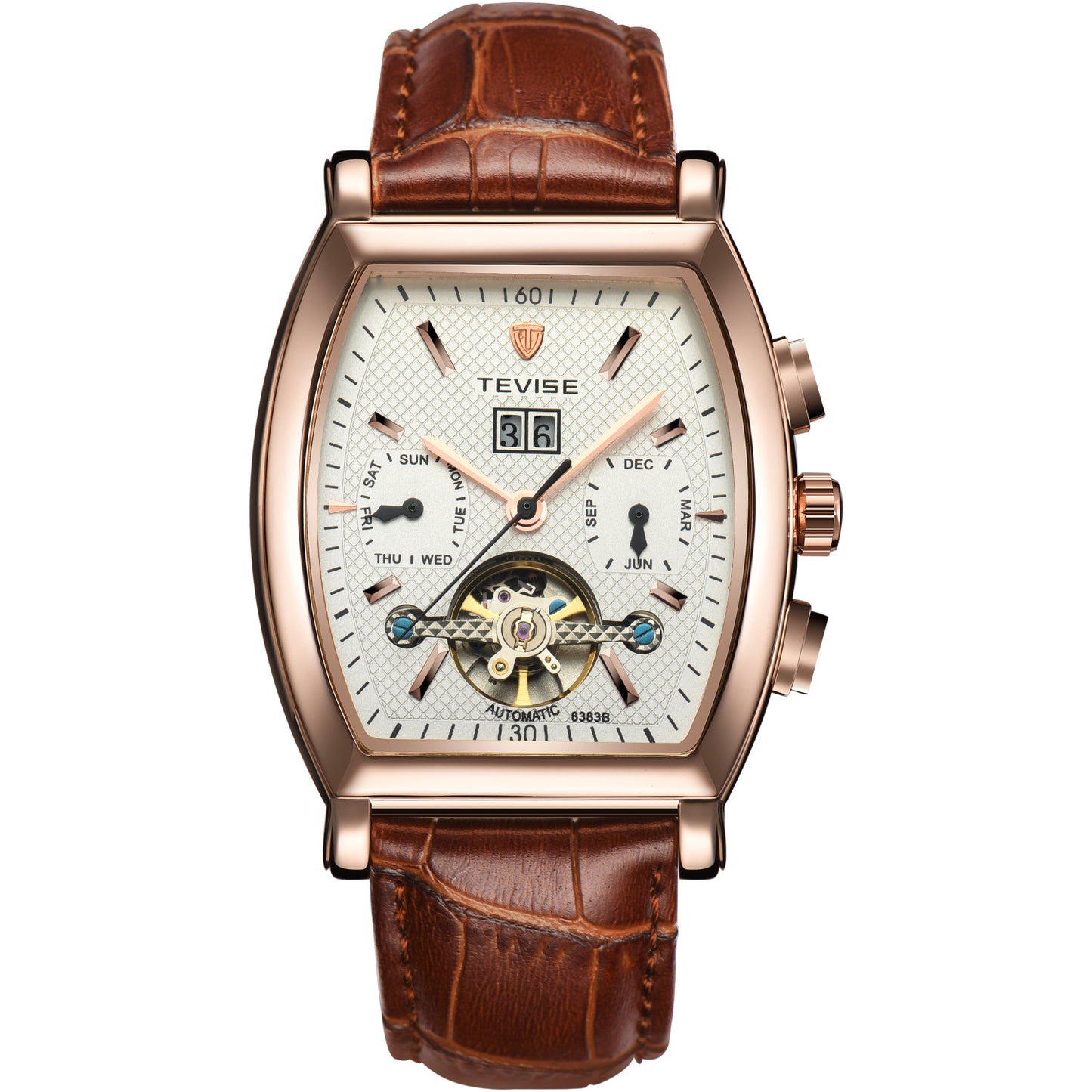 Hongkong véritable marque Tourbillon montre multifonctionnelle affaires étanche automatique montres mécaniques montre pour hommes