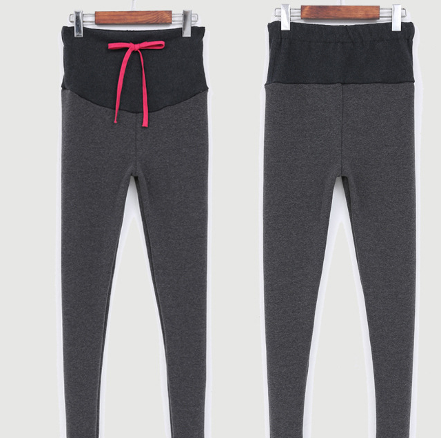 Leggings de pied de maternité et pantalons en cachemire, abdomen soutenant les pieds, tache épaisse