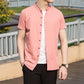 Men's Shirt Round Neck White Shirt