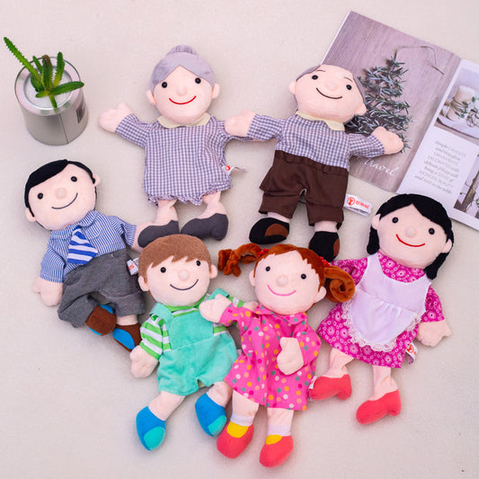 Hand puppet toys plush toys rag dolls family parent-child games telling stories soothing dolls children telling stories