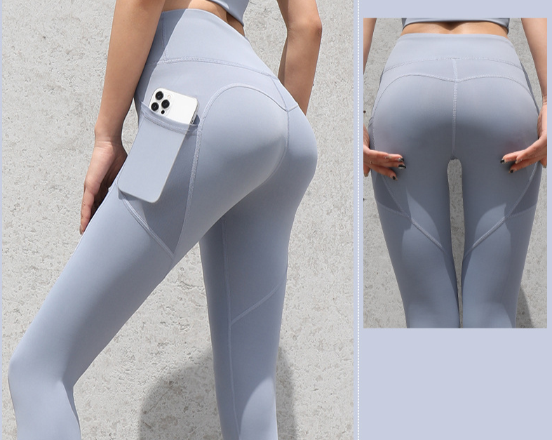 Gym Sport Nahtlose Leggings mit Taschen Push-Up Hohe Taille Hosen Frauen Fitness Läuft Yoga Hosen Gym Sport Nahtlose Leggings