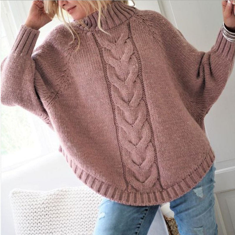 Loose bat sleeve sweater women's clothing