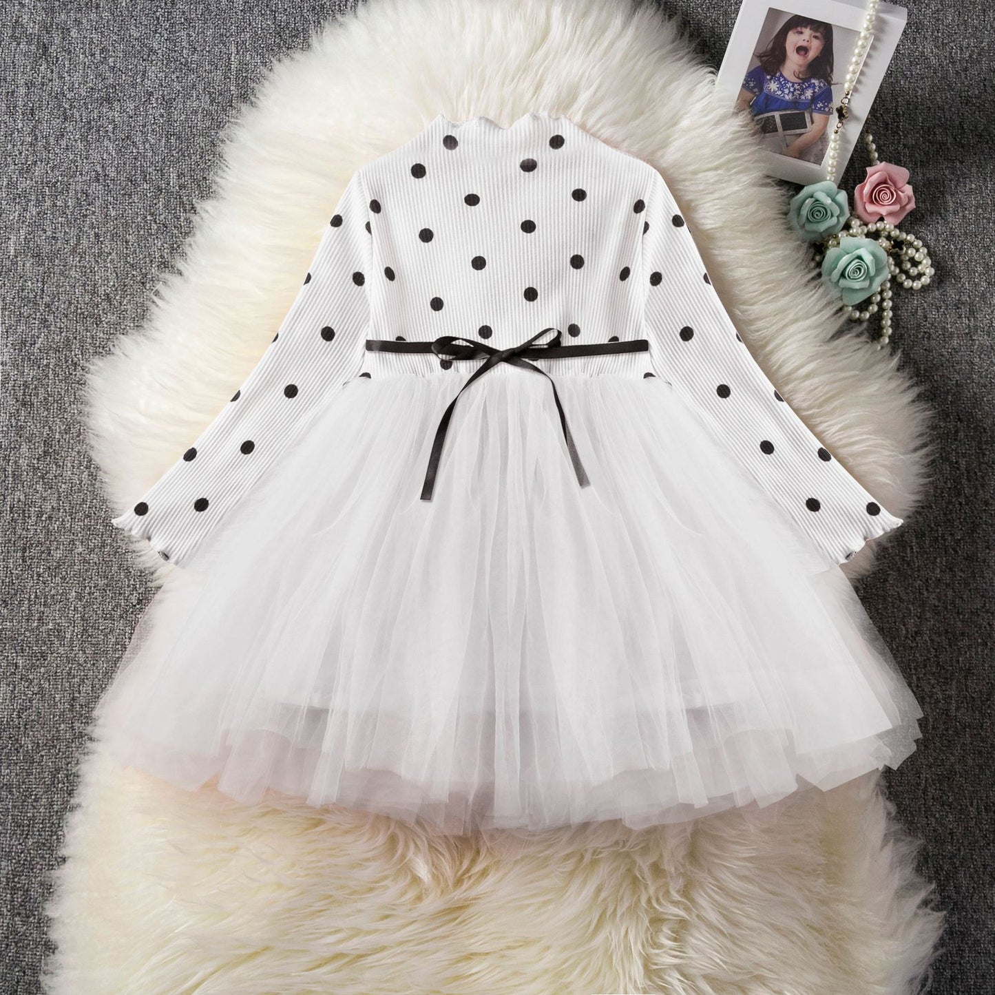 Lace Dresses Newborn - Baby Girls Long Sleeve Tutu Lace Dresses