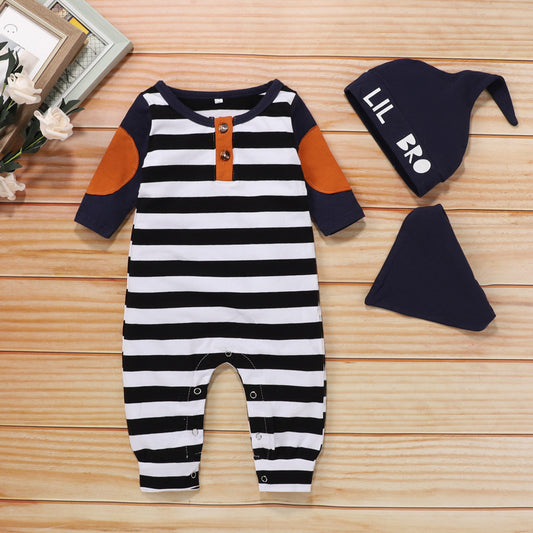 Children's Clothing New One-piece Suit Letter Printing Patch Design