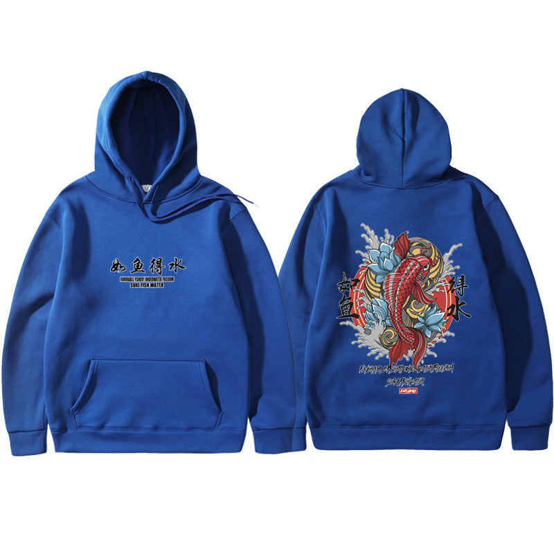 Sweat à capuche hip hop pour hommes Ukiyoe Streetwear