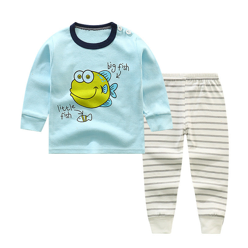 Long sleeve solid color children's clothing