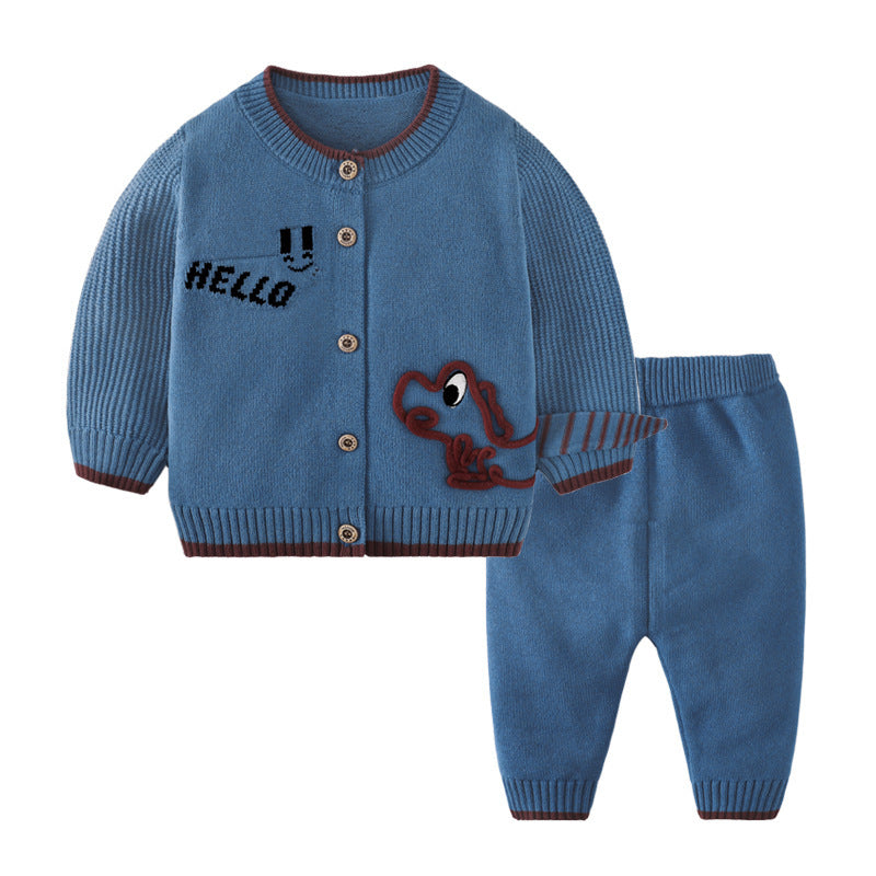 Costume Cardigan pour enfants, vêtements de sortie pour bébé 