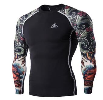 Chemise de compression occultante à manches longues pour hommes