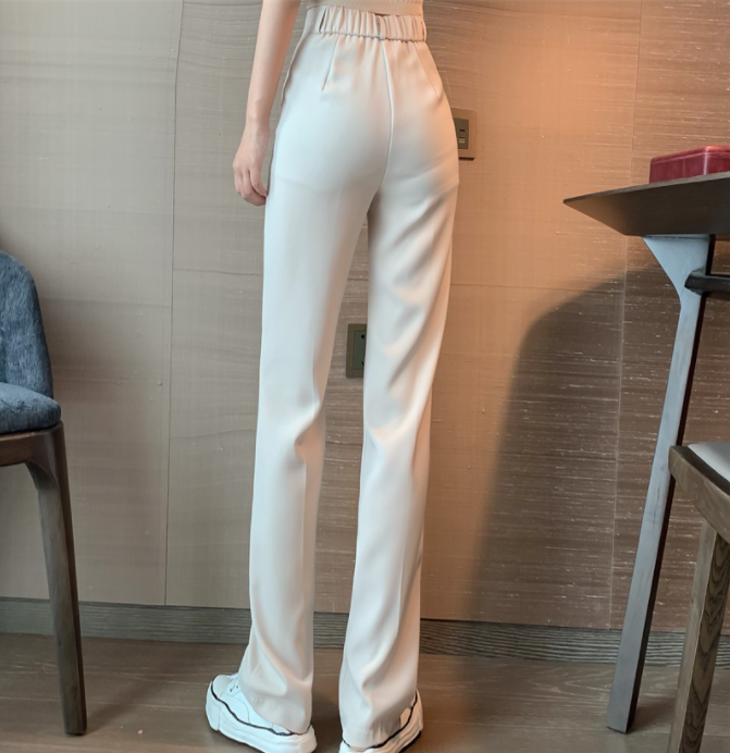 Pantalon à jambes larges Pantalon de costume décontracté d'été pour femme