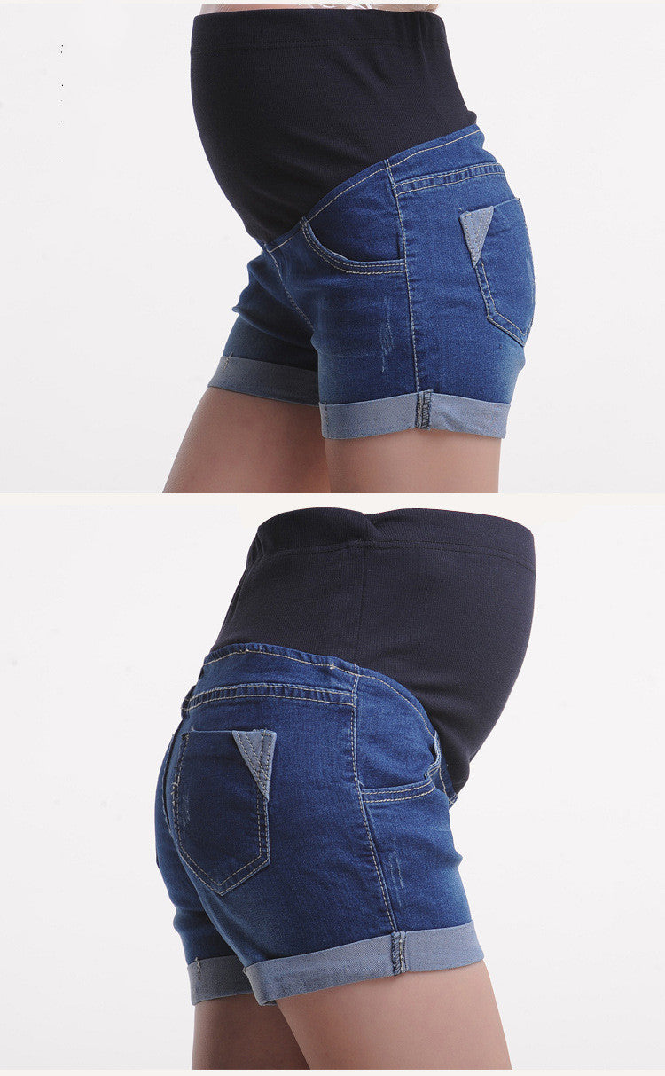 Short en jean de maternité