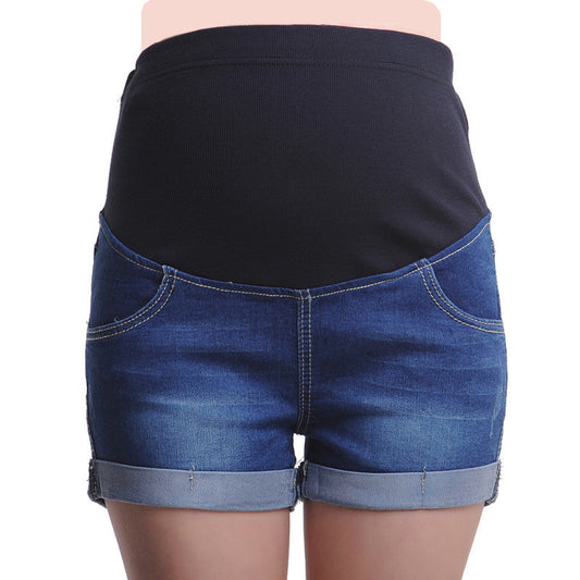 Short en jean de maternité