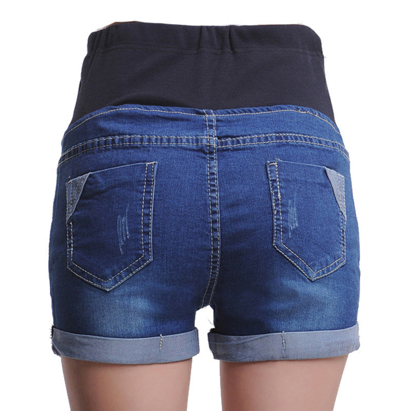 Short en jean de maternité