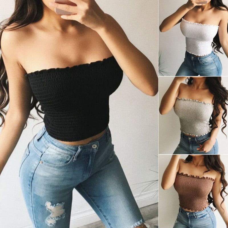 Women Top - Women's Sexy Backless Sleeveless Crop Top for Summer