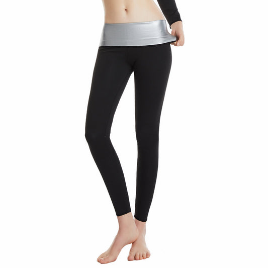 Women s Ninth Yoga Pants With Silver Coating Sweatpants