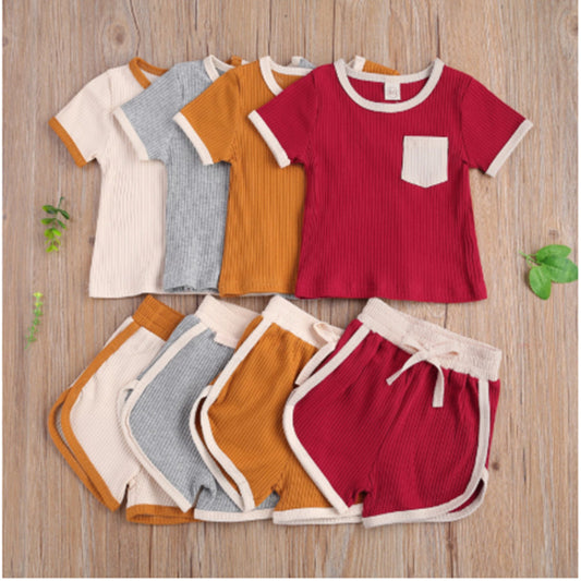 Children'S Clothing Baby Children'S Pit Strip Pocket Top