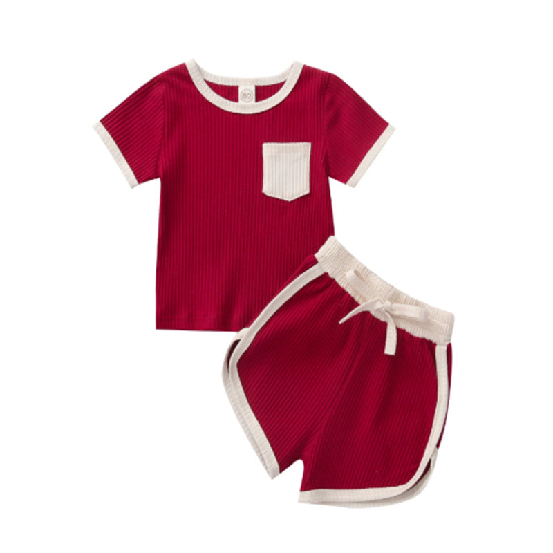 Children'S Clothing Baby Children'S Pit Strip Pocket Top