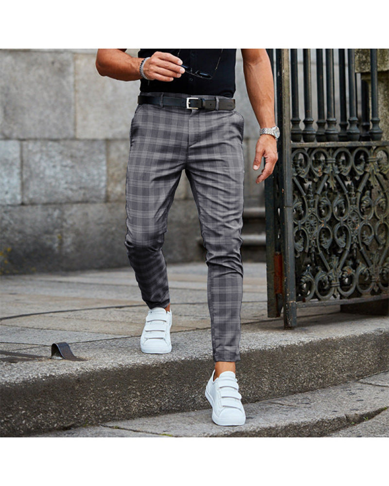 Pantalons décontractés pour hommes, amples et fins, transfrontaliers, Style tendance, vêtements pour hommes