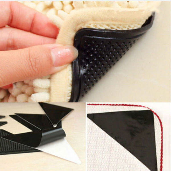 Carpet Anti-Slip Fixing Sticker Triangular Rubber Pu Household Carpet Anti-Slip Mat Patch