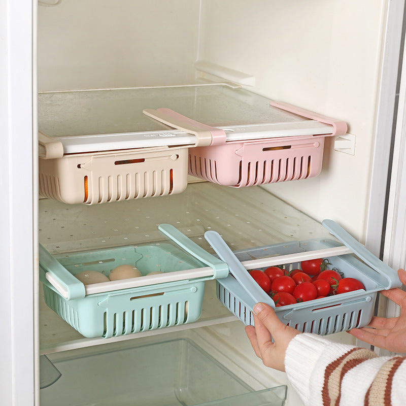 Refrigerator Telescopic Storage Basket