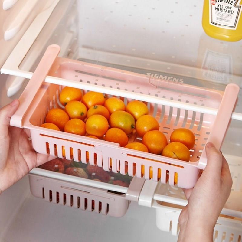 Refrigerator Telescopic Storage Basket