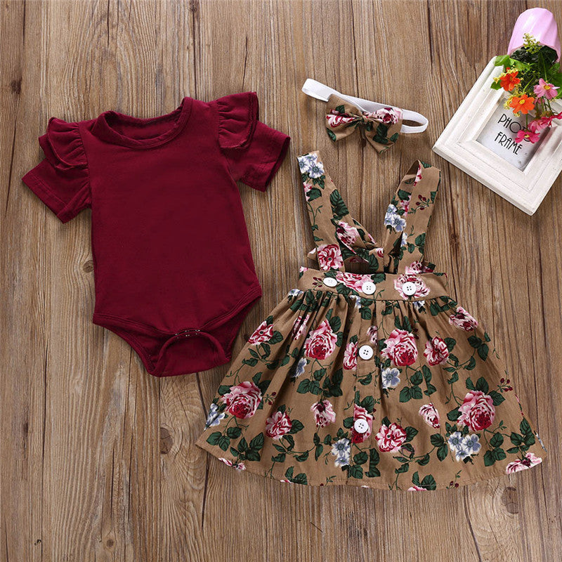 Skirt-Romper Kids Clothes