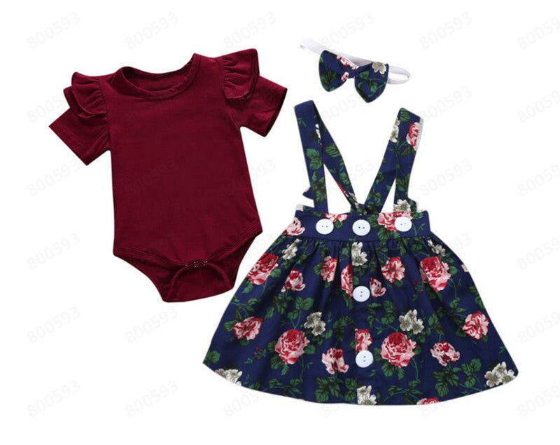 Skirt-Romper Kids Clothes