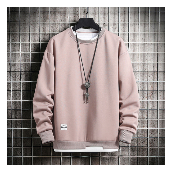 Round Collar Sweatshirt Men's Autumn New Korean Edition  