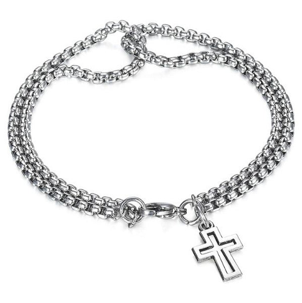 Bracelet pour femmes bracelets porte-bonheur hommes Punk fête hommes croix