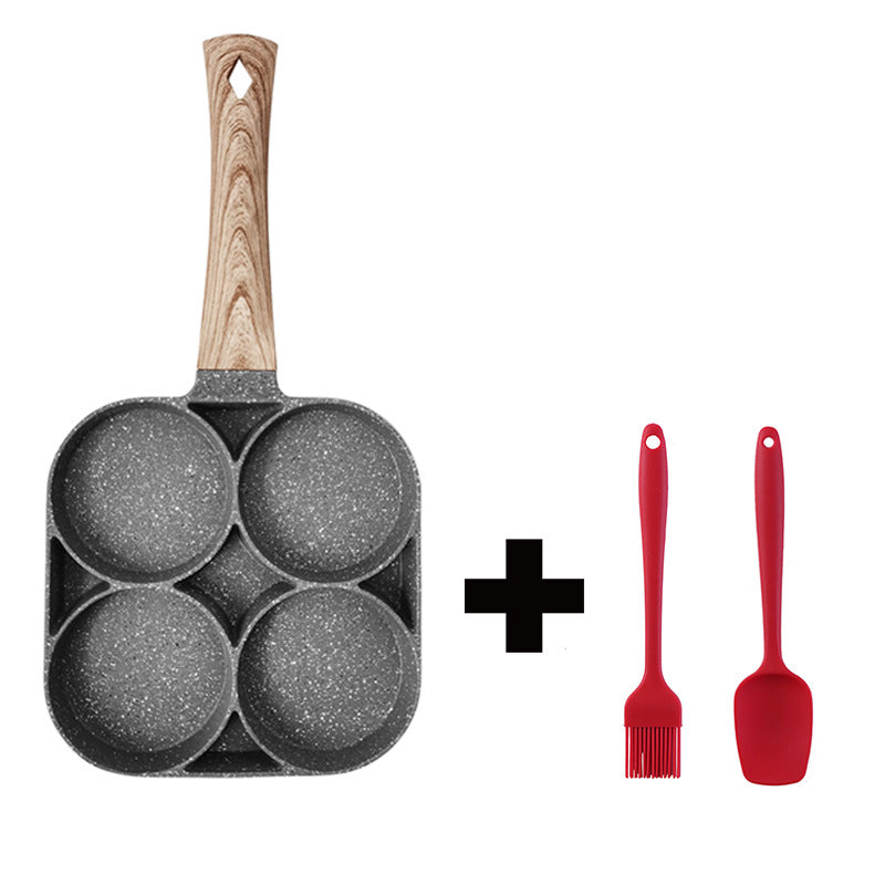 Omelette Pan - Four Hole Omelette Pan, Non-stick Pan