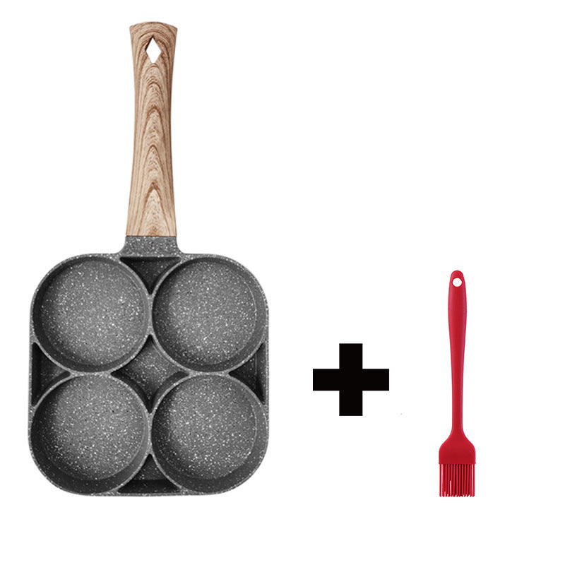 Omelette Pan - Four Hole Omelette Pan, Non-stick Pan