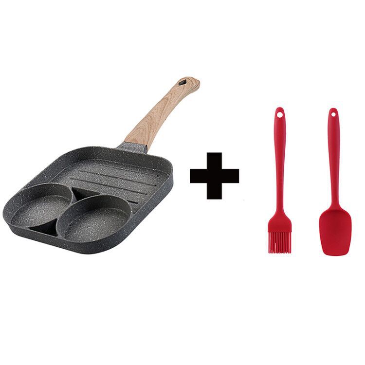 Omelette Pan - Four Hole Omelette Pan, Non-stick Pan