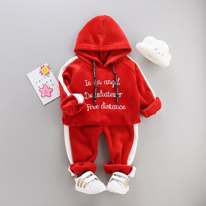 Toddler Boys' Fleece Zipper Hoodie Sweater & Joggers