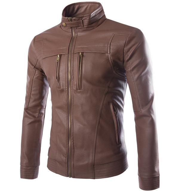 Veste en cuir pour hommes striven 