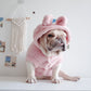 Pet Apparel - Embroidery Cartoon Hooded Vest