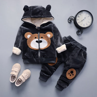 Toddler Boys' Fleece Zipper Hoodie Sweater & Joggers