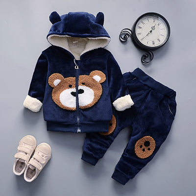 Toddler Boys' Fleece Zipper Hoodie Sweater & Joggers