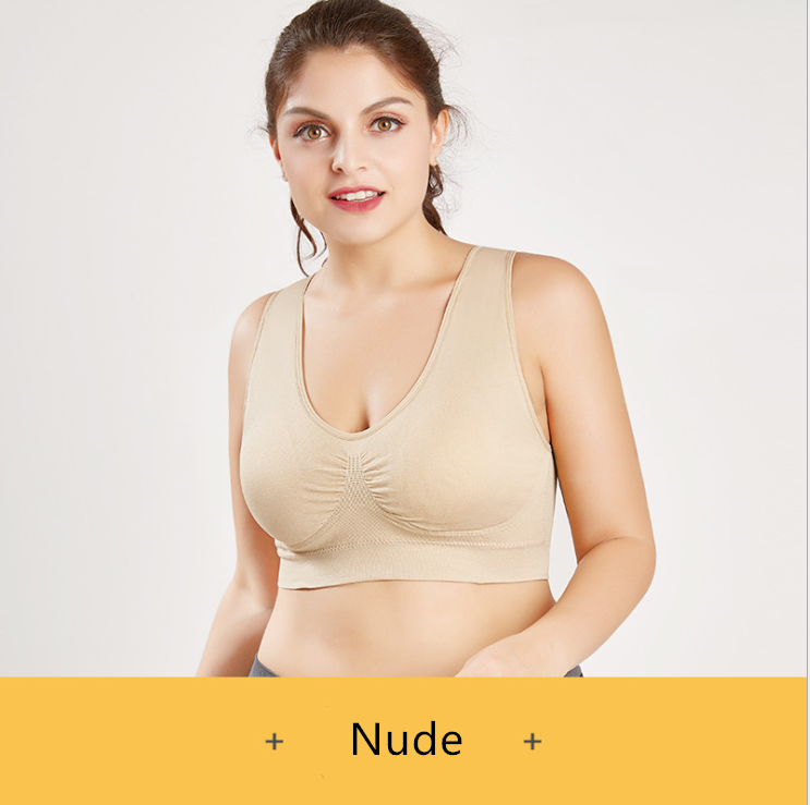  Wireless Sports Bra, Comfortable, Supportive, and Stylish Yoga Bra for Women" cartoon  color