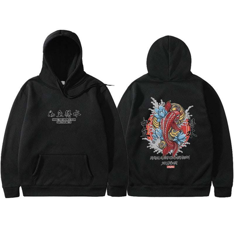 Sweat à capuche hip hop pour hommes Ukiyoe Streetwear