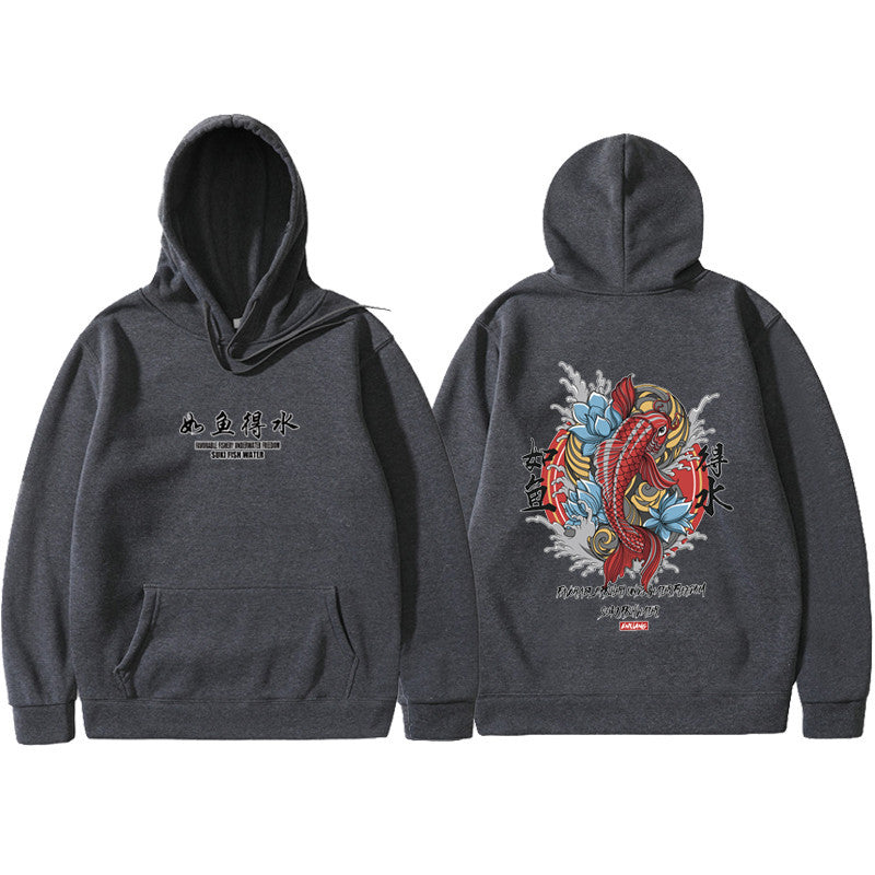 Sweat à capuche hip hop pour hommes Ukiyoe Streetwear