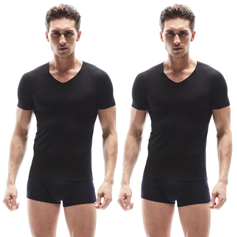 Men's Seamless Modal Short Sleeve Underwear