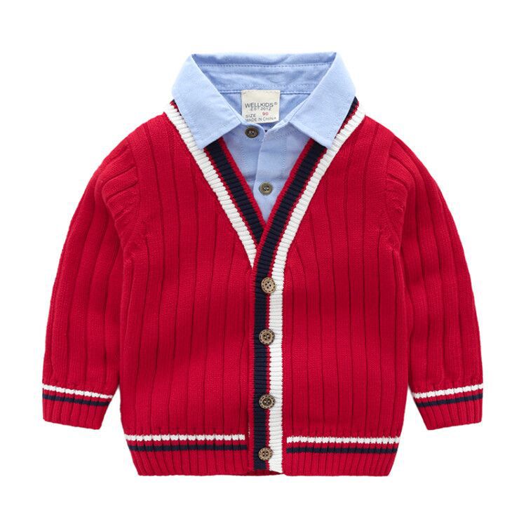 Cardigan sweater for Kids Red