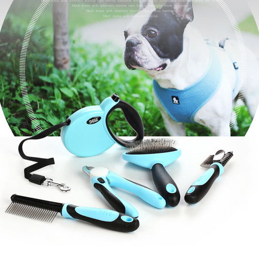 Five-piece pet cleaning supplies