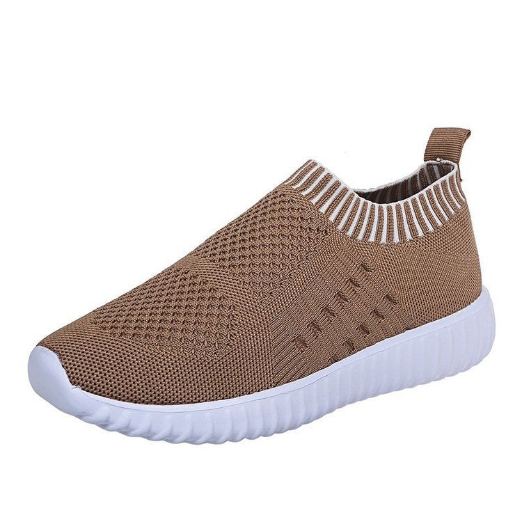 Running Shoes Lightweight breathable Flat for Sports brown